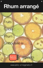 étiquette rhum arrangé agrumes hd
