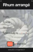 étiquette rhum arrangé cordes hd