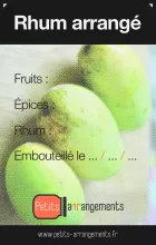 étiquette rhum arrangé mangues hd