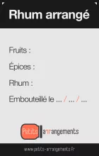 étiquette rhum arrange noir hd