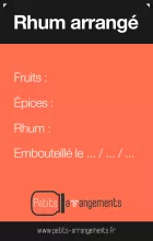 étiquette rhum arrange orange hd