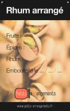 étiquette rhum arrangé pistaches hd