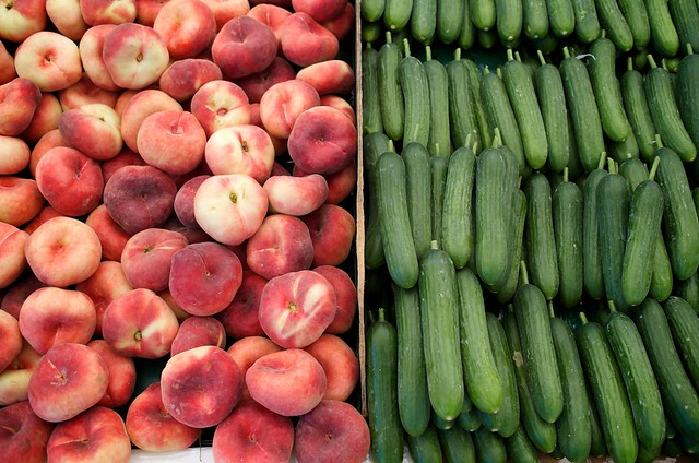 Cucumber and nectar arranged rum ingredients