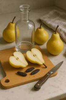 Rhum arrangé fève tonka et poires (recette)