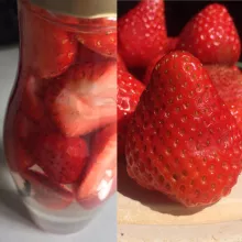 Rhum arrangé à la fraise